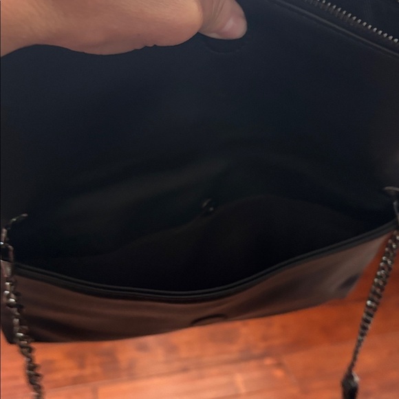 Aldo NWOT Black and Silver animal print  Women's clutch - Picture 6 of 7